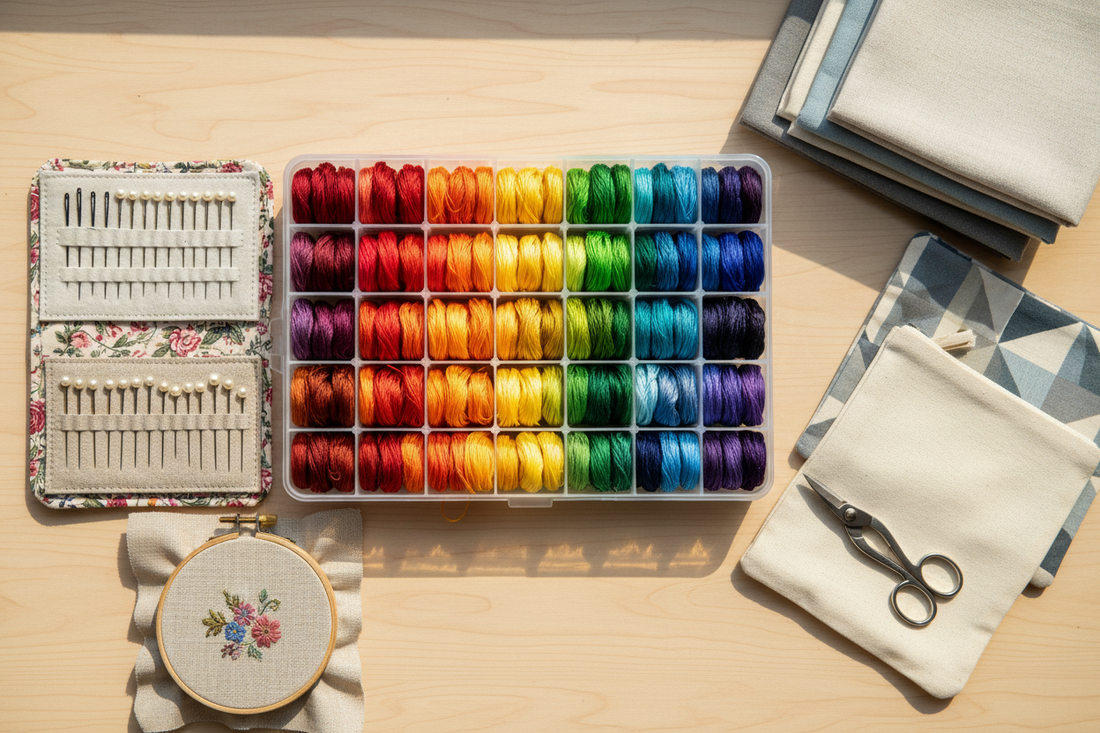 How to Organize Embroidery Floss, Needles, and Projects Without the Clutter
