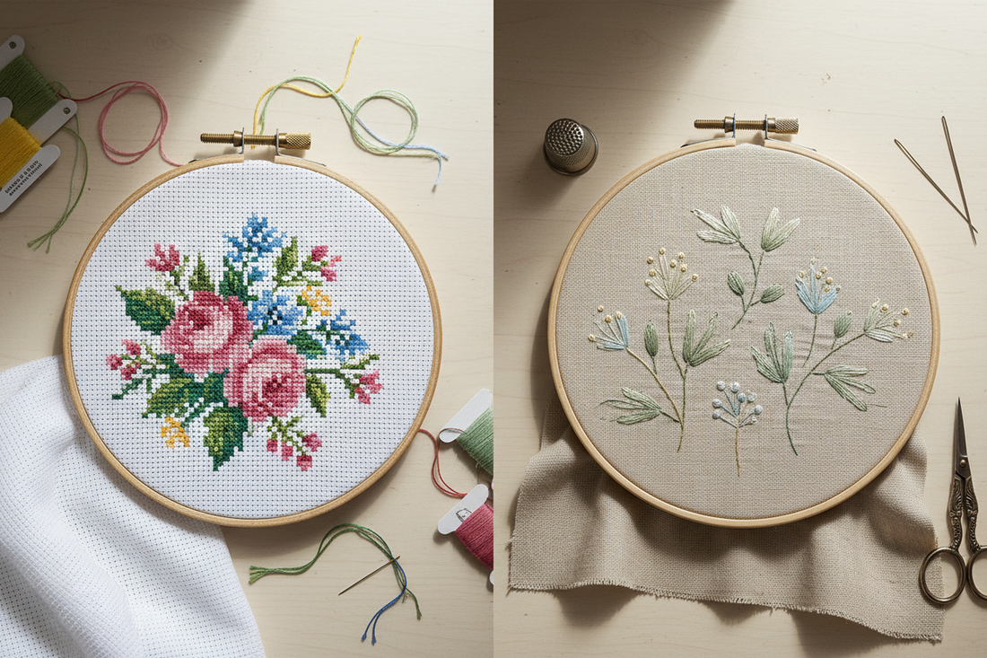 Cross Stitch vs. Embroidery: Which Needlework Craft Should You Try First?