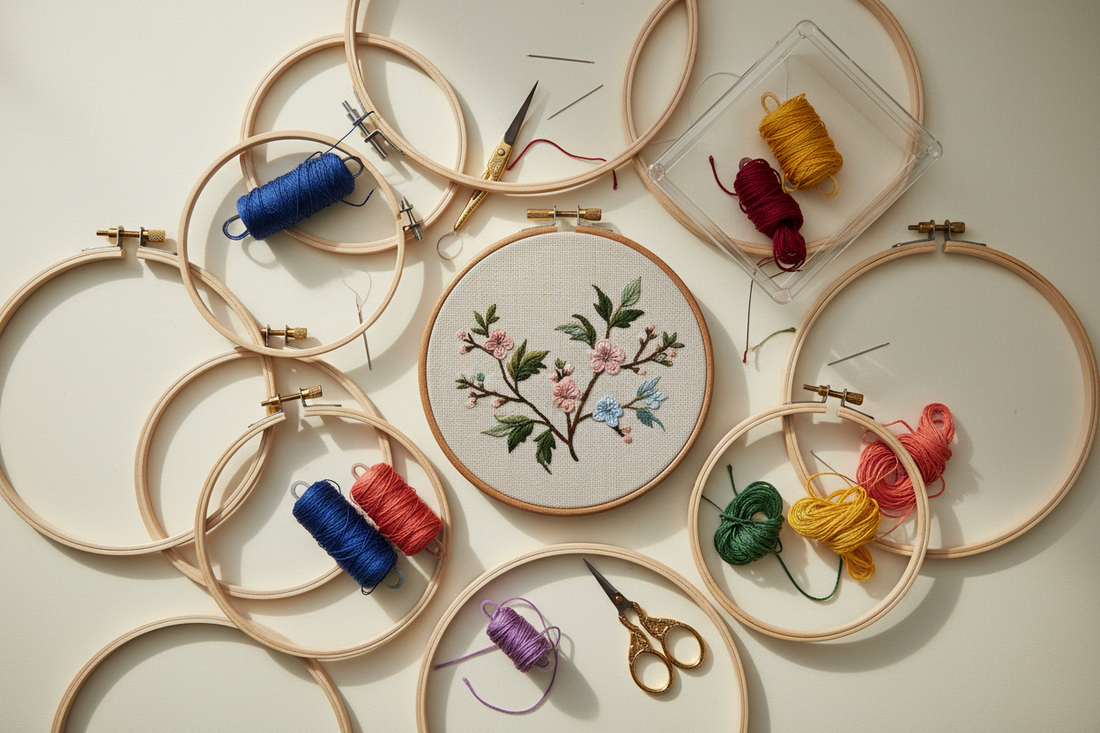 Embroidery Hoops 101: Finding the Right Size, Material, and Tension