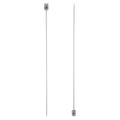 uxcell 2Pcs 2mm(B) Single Pointed Knitting Needles Stainless Steel 9.84 Inches Length Metal Weaving Tool for Handmade Projects DIY Knitting - size: 2mm, 9.84"