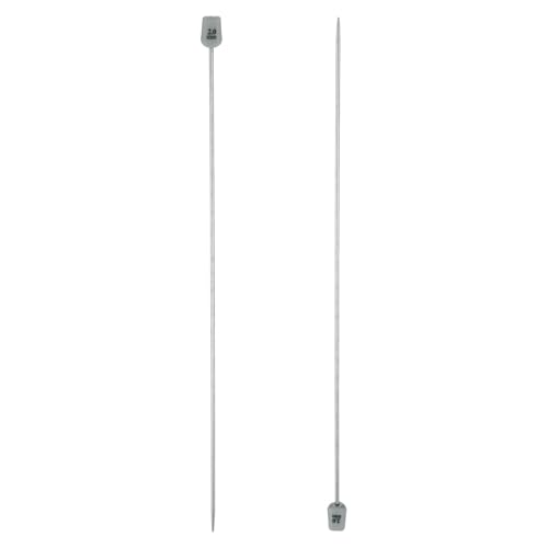 uxcell 2Pcs 2mm(B) Single Pointed Knitting Needles Stainless Steel 9.84 Inches Length Metal Weaving Tool for Handmade Projects DIY Knitting - size: 2mm, 9.84"