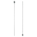 uxcell 2Pcs 2.5mm(C) Single Pointed Knitting Needles Stainless Steel 9.84 Inches Length Metal Weaving Tool for Handmade Projects DIY Knitting - size: 2.5mm, 9.84"