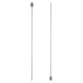 uxcell 2Pcs 3.5mm(E) Single Pointed Knitting Needles Stainless Steel 9.84 Inches Length Metal Weaving Tool for Handmade Projects DIY Knitting - size: 3.5mm, 9.84"