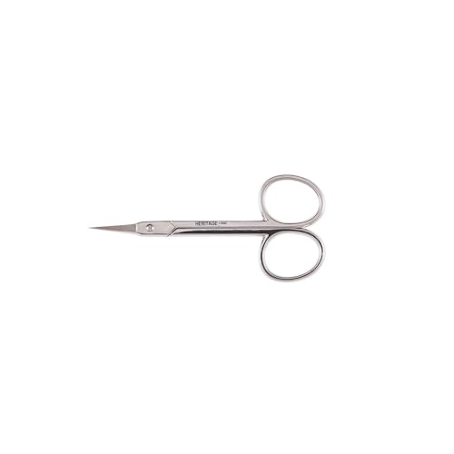 Klein Tools G103C Scissors, Embroidery Scissors with Fine Points and Curved Blade for Right-Hand and Left-Hand Use, 3-1/2-Inch