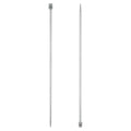 uxcell 2Pcs 4.5mm(7) Single Pointed Knitting Needles Stainless Steel 13.8 Inches Length Metal Weaving Tool for Handmade Projects DIY Knitting - size: 4.5mm, 13.8"