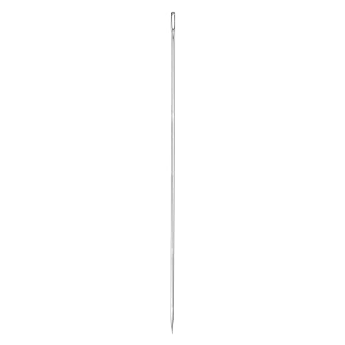 HARFINGTON 10 Inch Upholstery Needles Large Eye Stitching Needles Stainless Steel Straight Hand Sewing Needles for Home Hand Sewing Leather Tapestry Embroidery Tufting Webbing Carpet - size: 10 Inch