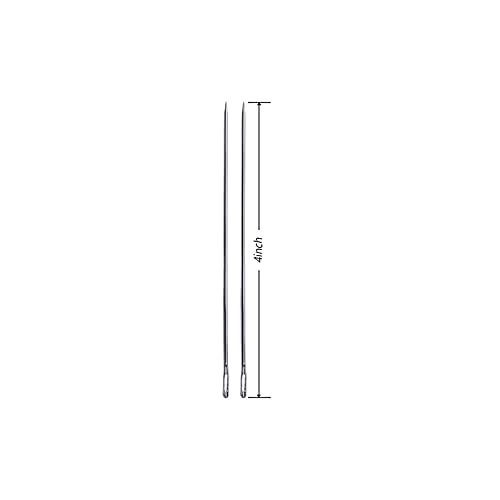 SUWEI 4 inch Upholstery Hard Large Eye Needle 2 Pcs,Hand Sewing Leather,Tapestry,Embroidery,Tufting,for Home or Work.(Silver, 4 Inch 2 Pcs)
