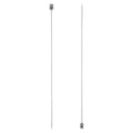 uxcell 2Pcs 2mm(B) Single Pointed Knitting Needles Stainless Steel 13.8 Inches Length Metal Weaving Tool for Handmade Projects DIY Knitting - size: 2mm, 13.8"