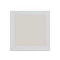 Ebherys 9.5x9.5 Embroidery Frame in Black - Displays Hand Embroidery works7.5x7.5 with Cardbord - Composite Wood, Metal Tabs, Table Top Easel SquareShape,No Glass (White) - color: White