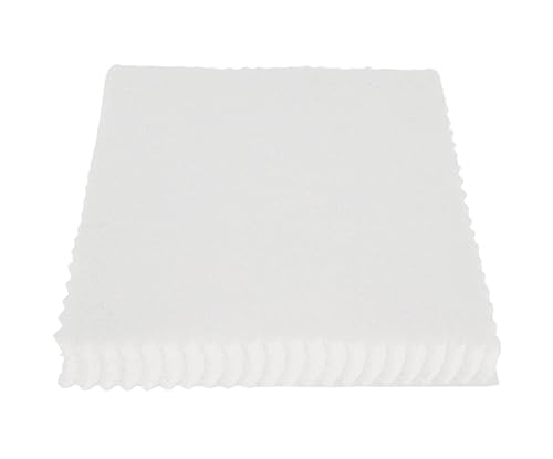 Threadsmith - 5 inch Charm Pack for Quilting - 42 Precut Cotton Fabric Squares (White)