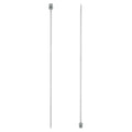 uxcell 2Pcs 3mm(D) Single Pointed Knitting Needles Stainless Steel 13.8 Inches Length Metal Weaving Tool for Handmade Projects DIY Knitting - size: 3mm, 13.8"