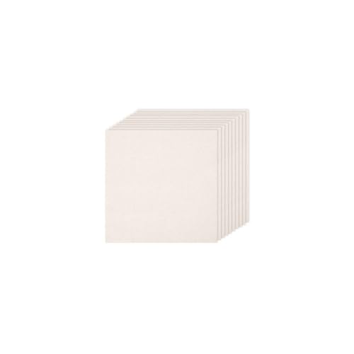 10 PCS Beige Linen Needlework Embroidery Fabric Cloth (5.9 × 5.9 Inch) - size: 5.9 × 5.9 Inch