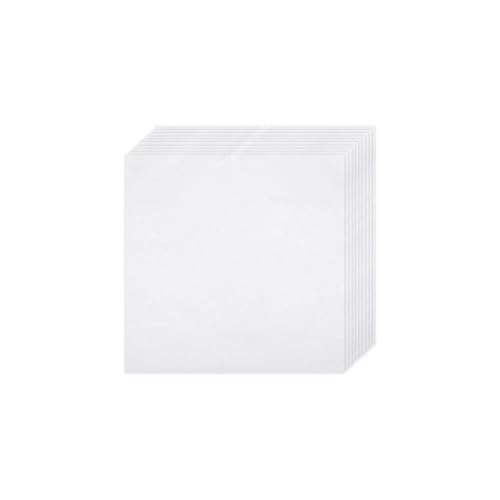 10 PCS White Cotton Embroidery Fabric Cloth (5.9 × 5.9 Inch) - size: 5.9 × 5.9 Inch