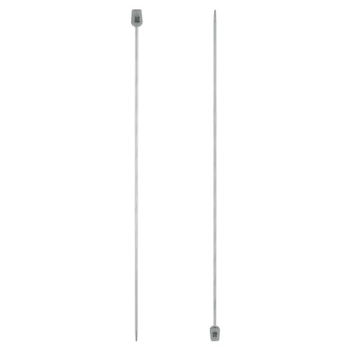uxcell 2Pcs 2.5mm(C) Single Pointed Knitting Needles Stainless Steel 13.8 Inches Length Metal Weaving Tool for Handmade Projects DIY Knitting - size: 2.5mm13.8"