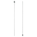 uxcell 2Pcs 2.5mm(C) Single Pointed Knitting Needles Stainless Steel 13.8 Inches Length Metal Weaving Tool for Handmade Projects DIY Knitting - size: 2.5mm13.8"
