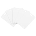 20 Pack Premium Blank PVC Cards with Slot Punch on Short Side - Vertical Slot Punch Blank ID Cards- CAETOUNG CR80 30 Mil Graphic Quality White Plastic Cards for Photo ID Badge Printers - color: 20pack