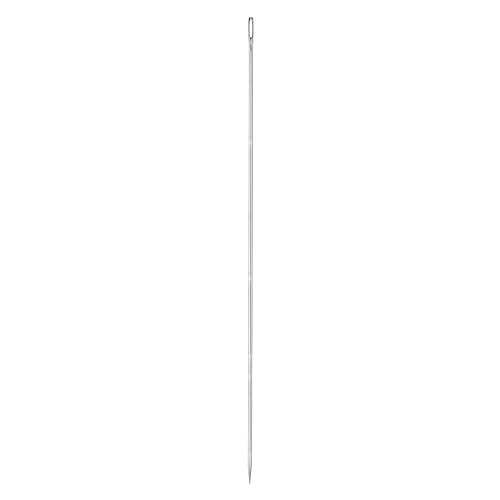 HARFINGTON 12 Inch Upholstery Needles Large Eye Stitching Needles Stainless Steel Straight Hand Sewing Needles for Home Hand Sewing Leather Tapestry Embroidery Tufting Webbing Carpet - size: 12 Inch