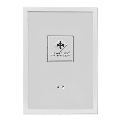 Lawrence Frames White Wood Picture Frame, Gallery Collection, 8 by 12-Inch, White - color: White, size: 8x12
