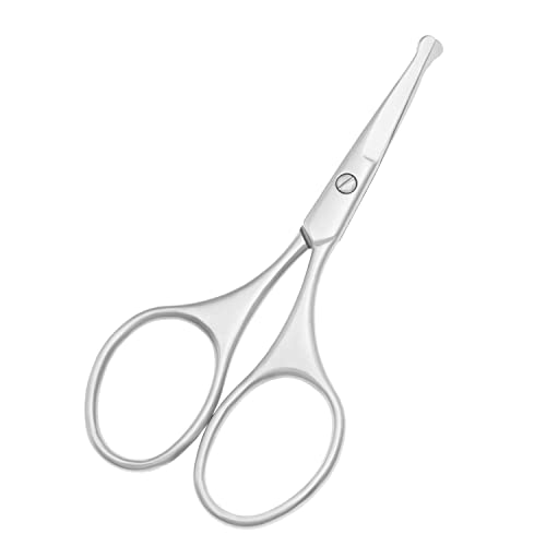 Multicolor Professional Grooming Scissors for Facial Hair Removal - color: Silver Set D