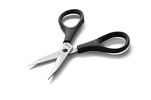 Beaditive Lightweight Sewing and Embroidery Scissors Set (2 PC) | Sewing, Embroidery, Paper Cutting, Crafting | Stainless Steel | Protective Cover (4 in) - size: 3.94 in