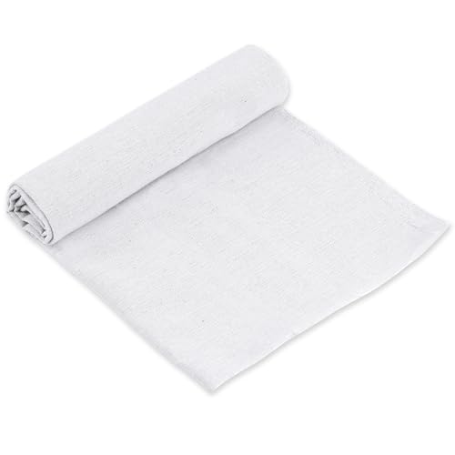 Linen Needlework Fabric, White Cloth for Decoration 59In x 19In - color: White Color