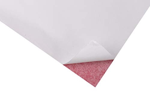 Mandala Crafts 9X12 20 Red Self Adhesive Felt Sheets with Sticky Backing - color: Red