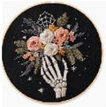 TINDTOP Halloween Embroidery Kit for Adult, Embroidery DIY Starter Kit - color: Halloween E