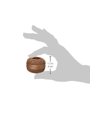 Handy Hands Lizbeth Egyptian Cotton Crochet Thread, Tatting Thread, and Knitting Lace Thread Lace Size 80 (10 Grams 184 Yards) – HH80691, Mocha Brown Medium - color: Mocha Brown Medium