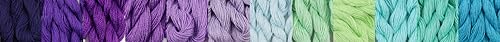 KCS 328 Yards(300 Meters) Mercerized Pearl Cotton Crochet Needlepoint Thread,Size 5, 12 skeins,Mixed Color 09 - color: 12color09, size: 12 skeins