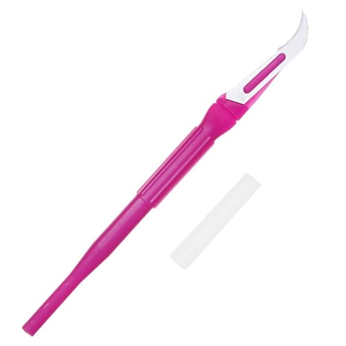 HAHIYO Pink Seam Ripper Ergonomic Grip Thread Stitch Remover Sewing Stitch Cutter Thread Ripper Unpicker Sewing Supply for Crafting Notions Quilting Hem with Cylindrical Handle, 5.3-Inch 2PCs