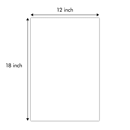 Golden State Art 12x18 White Backing Board, 10 Pack Backer Board for Print - size: 12x18