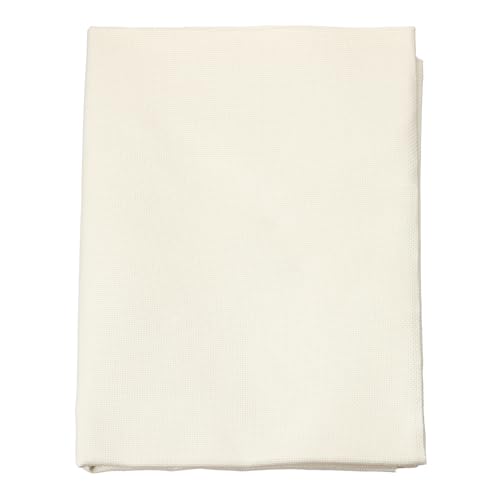 PATIKIL 14 Count Cross Stitch Cloth 59"x39", 1 Pcs Embroidery Cotton Fabric DIY Cross Stitch for Handmade Needlework Art Crafts Machine Embroidery, Beige - color: Beige, size: 59"x39"
