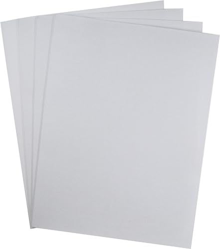 KCS 4 pc of 12" x 18" 30cmx45cm high Count Counted Cotton Aida Cloth Cross Stitch Fabric (32CT,White) - color: White, size: 32CT