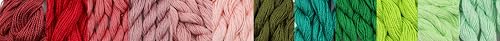 KCS 328 Yards(300 Meters) Mercerized Pearl Cotton Crochet Needlepoint Thread,Size 5, 12 skeins,Mixed Color 08 - color: 12color08, size: 12 skeins
