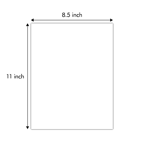 Golden State Art 8.5x11 White Backing Board, 10 Pack BackerBoard for Print - size: 8.5x11
