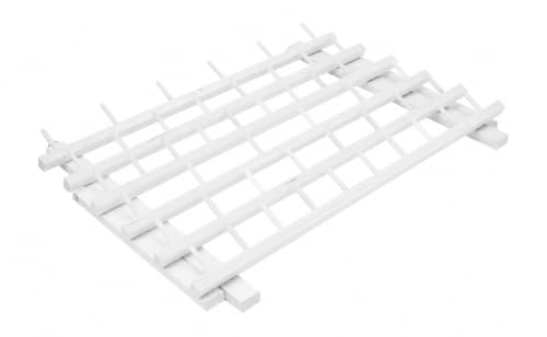 Mandala Crafts 60 Spool White Thread Rack Sewing Embroidery Thread Holders - color: White