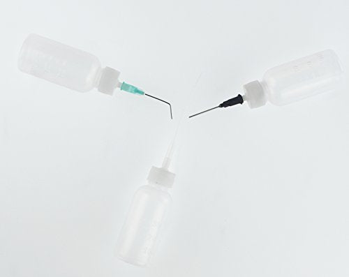 Dispensers Applicator Kit - Syringes, Plastic Squeeze Bottles, and Needle Tips Works for Precisely Delivery Grease, Oil Dispensing, Liquid Glue and Ink