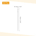 uxcell 50Pcs Large Eye Needles, 2.95" 1.6mm High Carbon Iron Embroidery Thread Needle Sewing Big Eye Needle Knitting Needles for Hand Sewing Art Crafts, Silver - size: 1.6x75mm