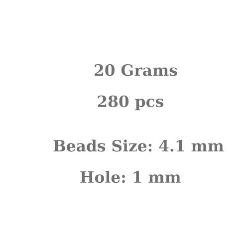Czech 6/0 Glass Seed Beads 20 Grams 280 Pcs (Blue) - color: Blue