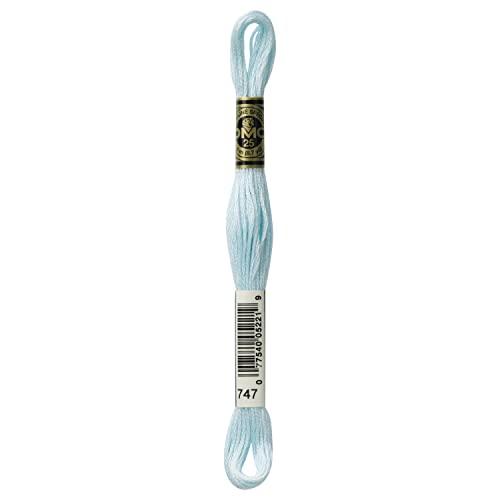 DMC 6-Strand Embroidery Cotton Floss, Very Light Sky Blue - color: Very Light Sky Blue, size: 8.7 Yards