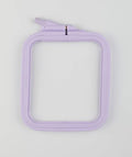 Nurge Square Embroidery Hoop - Plastic Cross Stitch Frame for Needlepoint & Embroidery - Adjustable Craft Hoop - Lilac - No:1 (X Small) - color: Lilac, size: No:1 (X Small)