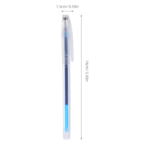 jojofuny Water Soluble Pen Set 4 Marking Pens with 40 Refills in Blue Rosy Black and Silver Water Erasable Fabric Marker for Cross Stitch Embroidery Sewing Quilting DIY Crafts