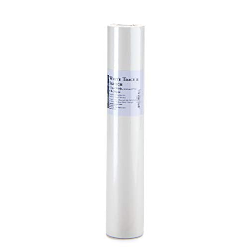 Bee Paper 12" x 50 yds Sketch and Trace Roll, White - color: White, size: 12-inch x 50-yard Roll