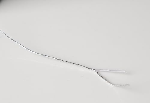 KONMAY Silver Elastic Thread for Sewing, 0.5mm 440 Yards Stretch Bobbin Thread for Shirring, Smocking, Gathering, Ruching, Decorative Sewing, Waistbands, Cuffs & Lightweight Garment Projects - color: Silver
