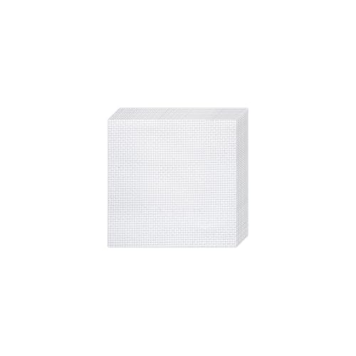 10 PCS White Aida Cloth 14 Count Cross Stitch Fabric (5.9×5.9 Inch) - size: 5.9 × 5.9 Inch