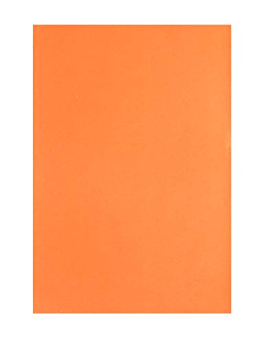 Mandala Crafts 9X12 20 Orange Self Adhesive Felt Sheets & Sticky Backing - color: Orange