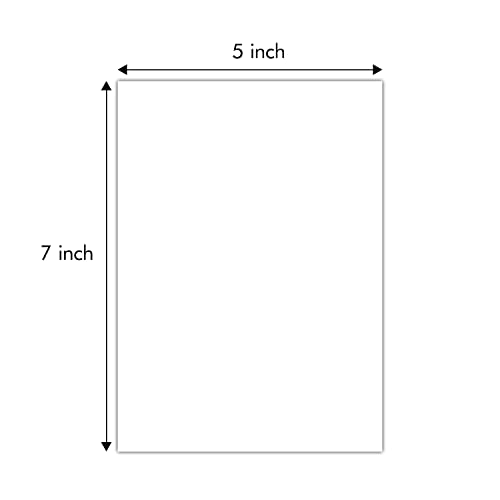 Golden State Art 5x7 White Backing Board, 10 Pack Backer Boards for Prints - size: 5x7