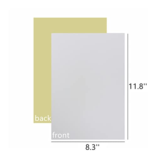 Mesheshe 10PCS Self Adhesive Felt, DIY Self Adhesive Fabric for Art & Crafts, Peel and Stick Felt for Drawer/Jewelry Box, A4 Size (8.3" x 11.8", White) - color: White, size: 10PCS