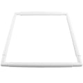 Large Square Embroidery Hoop, 17inch Plastic Cross Stitch Frame Clip White DIY Sewing Tools Hoops Craft Embroidery Snap Frame Hoop for Cross Stitching Quilting, Needlepoint, Silk-Painting - size: 17 x 17 inch