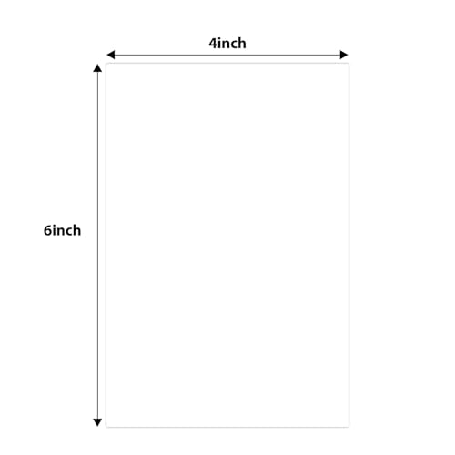 Golden State Art 4x6 White Uncut Picture Mats Matboards, Pack of 10 - size: 4x6